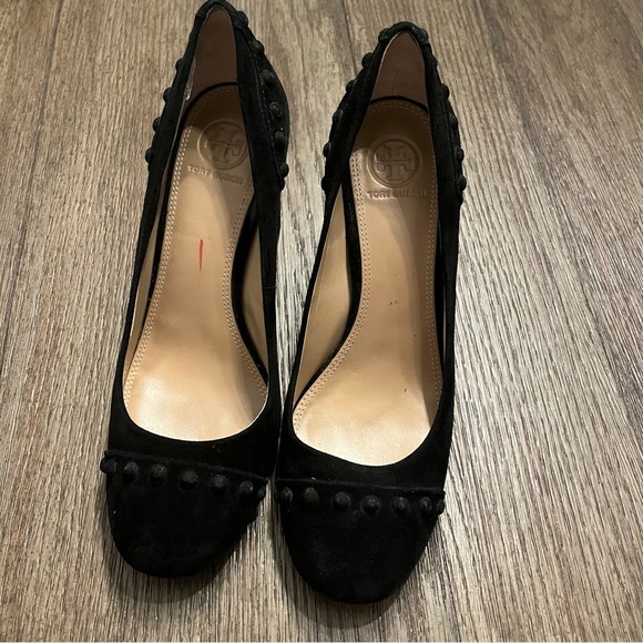 Tory Burch suede studded heels - Picture 2 of 7